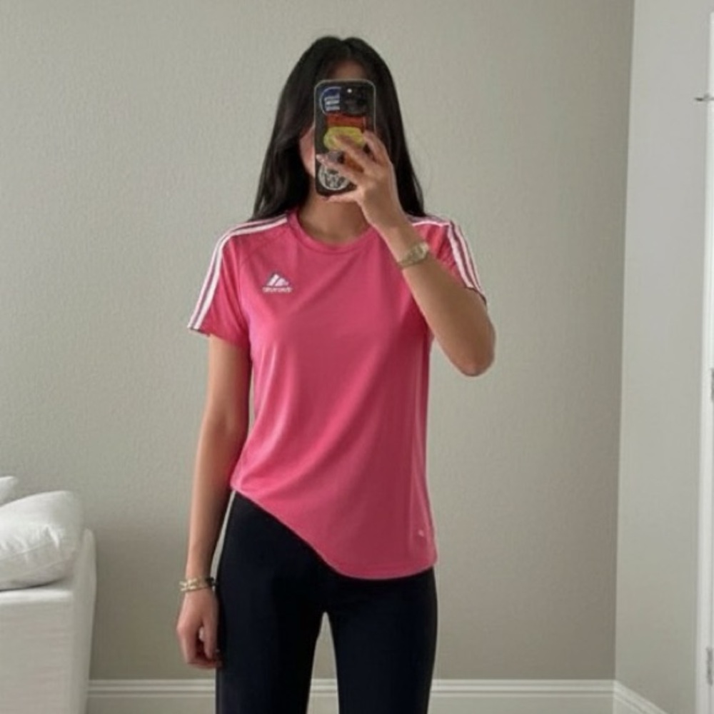 Adidas Pink Training T-Shirt Size S